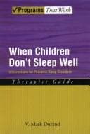 Tapa de Pediatric Sleep Disorders