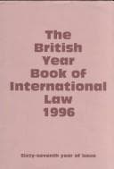 Tapa de British Year Book of International Law 1996 Vol. 67