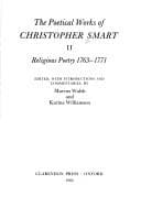 Tapa de The Poetical Works of Christopher Smart: Volume II