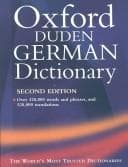 Tapa de Oxford-Duden German dictionary