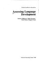 Tapa de Assessing Language Development