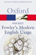 Tapa de Pocket Fowler's Modern English Usage
