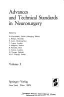 Tapa de Advances and Technical Standards in Neurosurgery Vol 1