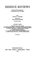 Tapa de Reviews of Environmental Contamination and Toxicology 91