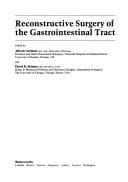 Tapa de Reconstructive Surgery of the Gastrointestinal Tract (Butterworths International Medical Reviews Surgery, Vol 5)