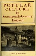 Tapa de Popular Culture in Seventeenth Century England
