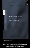 Tapa de The sociology of schools