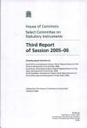 Tapa de Third report of Session 2005-06 : Drawing special attention to