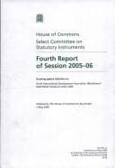 Tapa de Fourth report of Session 2005-06 : Drawing special attention to