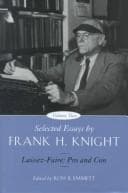 Tapa de Selected Essays by Frank H. Knight