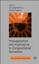 Tapa de Presupposition and implicature in compositional semantics
