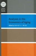 Tapa de Analyses in the Economics of Aging