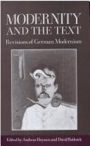 Tapa de Modernity and the Text