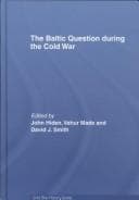 Tapa de The Baltic Question during the Cold War (Cold War History)