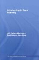 Tapa de Introduction to rural planning