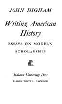 Tapa de Writing American history