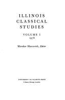 Tapa de CLASSICAL STUDIES VOL 1