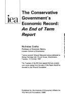 Tapa de The Conservative government's economic record