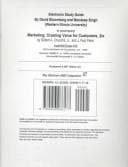 Tapa de Free Electronic Study Guide for use with Marketing Creating Value for Customers (Also available via the Web)