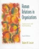 Tapa de Human Relations In Organizations