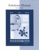 Tapa de Solutions manual for use with investments