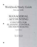 Tapa de Workbook/Study Guide for Use With Managerial Accounting