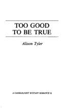 Tapa de Too Good to Be True