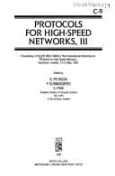 Tapa de Protocols for high-speed networks, III