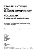 Tapa de Transplantation and Clinical Immunology: The Long Term Transplant Patient