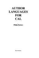 Tapa de AUTHOR LANGUAGES FOR CAL
