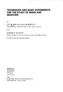 Tapa de Techniques and Basic Experiments for the Study of Brain Behavior