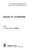 Tapa de Theory of Algorithms (Colloquia Matematica Societatis Janos Bolyai, 44)