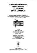 Tapa de Computer applications in ergonomics, occupational safety, and health
