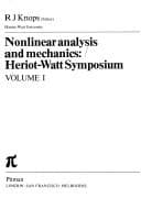Tapa de Nonlinear analysis and mechanics