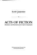 Tapa de Acts of fiction