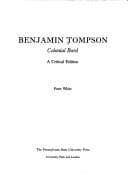 Tapa de Benjamin Tompson, Colonial Bard