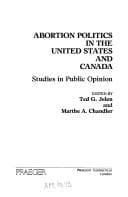 Tapa de Abortion politics in the United States and Canada