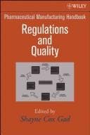 Tapa de Pharmaceutical Manufacturing Handbook