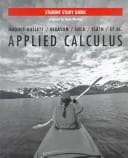 Tapa de Student study guide to accompany applied calculus, Deborah Hughes-Hallett ... [et al.]