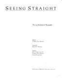 Tapa de Seeing Straight