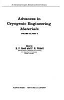 Tapa de Advances in Cryogenic Engineering