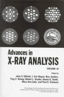 Tapa de Advances in x-ray analysis.