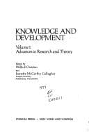 Tapa de Knowledge and Development:Vol. 1:Advances in Research and Theory