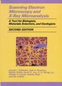 Tapa de Scanning electron microscopy and X-ray microanalysis