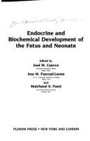 Tapa de Endocrine and biochemical development of the fetus and neonate