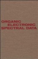 Tapa de Organic electronic spectral data