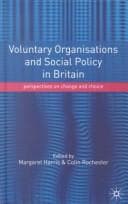 Tapa de Voluntary Organisations and Social Policy in Britain