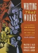 Tapa de Writing that works