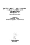 Tapa de International Law Governing Communications and Information