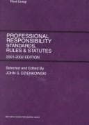 Tapa de Professional Responsibility Standards, Rules & Statues